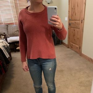 Cute, coral, soft Madewell sweater